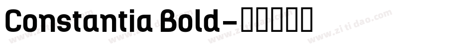 Constantia Bold字体转换